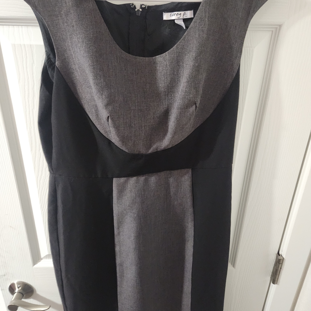 Chic Black and Gray Dress by Corey P